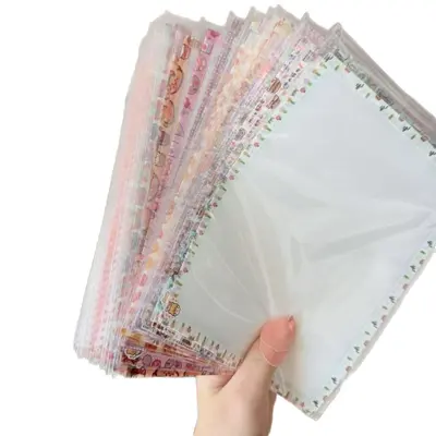 [Matt Edge] Matte weiche halbdurchsichtige 36g Handgefertigte DIY-Bohnen-Stickerei-Bügelfolie hitzebeständige Bügelunterlage. - 5