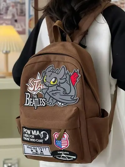 Little Monster Cartoon Casual Daypack - 2