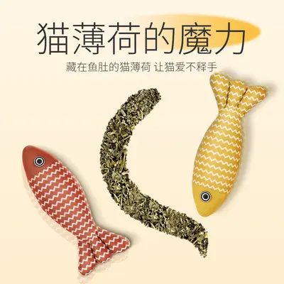 Self-Play Catnip Realistic Fish Cat Teaser Toy for Kittens - 5