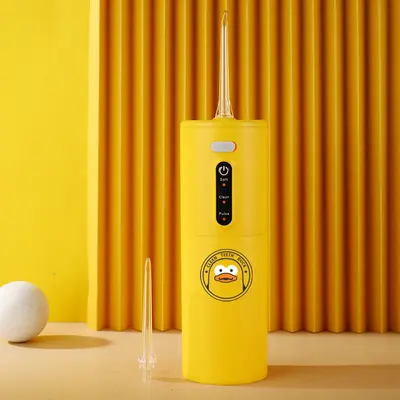 冲牙器小黄鸭高频脉冲家用洗牙器牙线电动冲牙器便携式卡通冲牙器 - 5