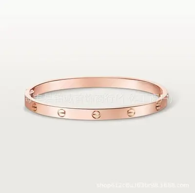 V-Gold hochwertige klassische LOVE-Armband CNC-Feinbearbeitung schmales/mittleres/breites Modell mit Diamantbesatz Paararmband dicke Galvanisierung extra langlebig - 11
