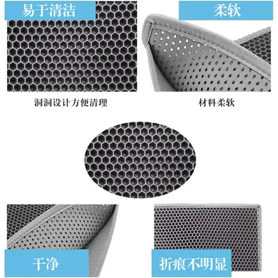 双层eva加厚猫砂垫防带出高效滤控砂垫防水防滑eva宠物猫垫子厂家 - 4