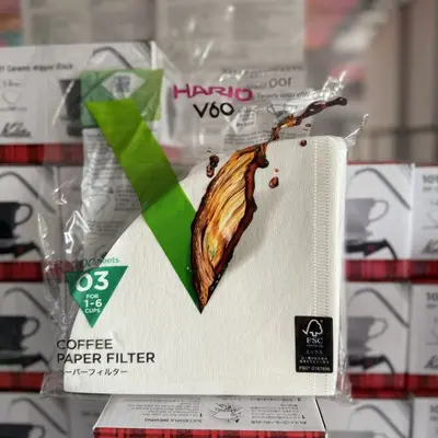Japan V6 Kaffeefilter V/V Größe, Natur oder Gebleicht, für Handfilter - 8