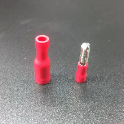 5 color cold-pressed terminal insulated male and female quick connect terminal bullet MPD1.25-156 FRD1-156