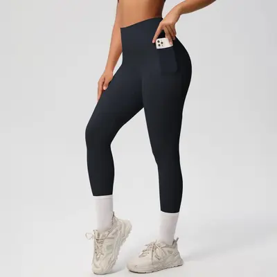 High-waisted, highly elastic, breathable yoga pants - 8