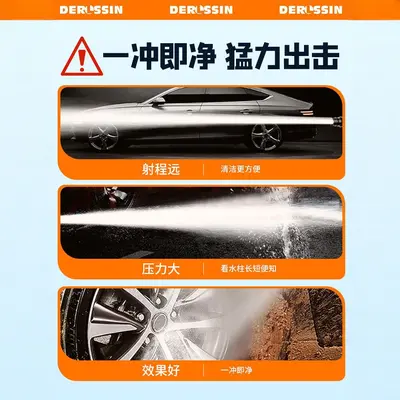 Cordless Brushless High-Pressure Car Washer, Lithium Battery, Portable - 4