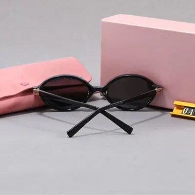MIU Small Oval Sunglasses for Women, Thin Temples - 3