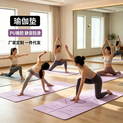 B02综合专业健身垫家用地垫椰丝土豪垫pu橡胶瑜伽垫防滑瑜珈垫子