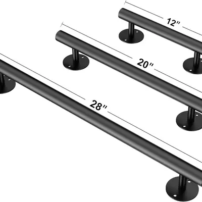 Wrought Iron Stair Handrail, Bathroom Grab Bar, for Elderly - 8