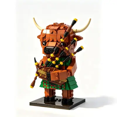 Highland Cow Building Block Set, Multiple Designs Desktop Ornament - 5