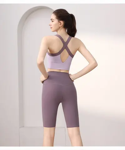 2026新款高级感运动套装女夏季瑜伽服跑步防震背心普拉提健身美背 - 12