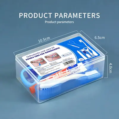 Portable oral care set toothbrush dental floss - 4