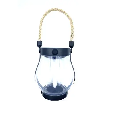 Outdoor Solar Lantern with Simulated Flickering Flame, Hanging Garden Light, USB Rechargea - 8