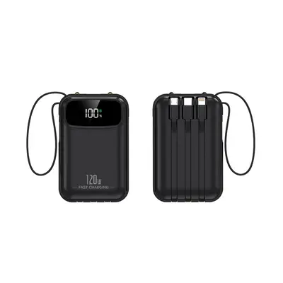 Super Fast Charge 3C Certified Power Bank with Built-in Four Cables 20000mAh Ultra-Large Capacity Mobile Power Bank Custom Logo - 6