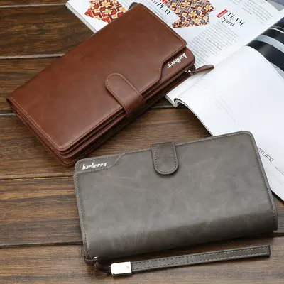 Baellerry New Model Wallet Men's Korean Version Business Zipper Tri-fold Clutch Bag Large Capacity Money Clip - 3