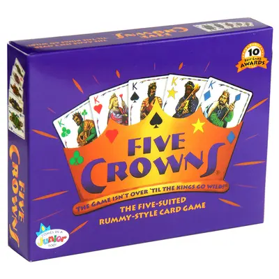 FIVE CROWNS Card Game in Tin Box for Family and Friends