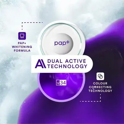 V34 Teeth Whitening Strips, Purple, Tooth Stain Removal - 4