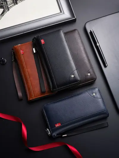 Men's Long Wallet with Multiple Card Slots, Clutch Style, 2026 - 6
