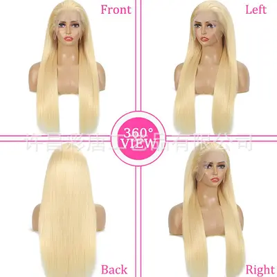 13x4 613 Blonde Lace-Front-Perücke, freier Scheitel