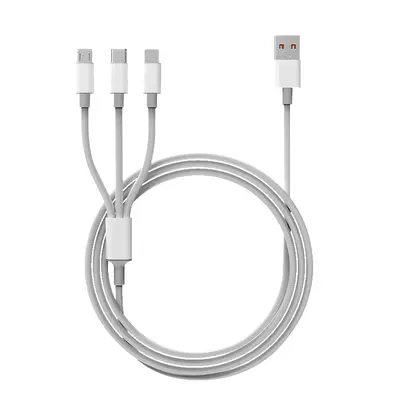 3-in-1 data cable with fast charging for Apple Huawei