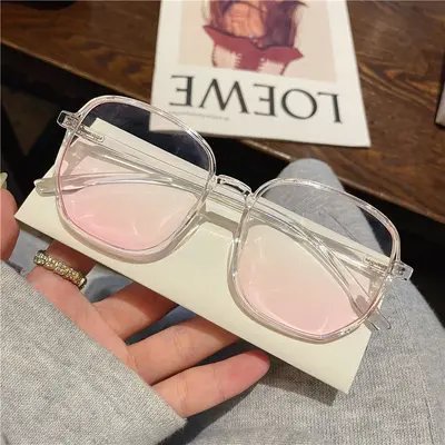 2026 Blush Glasses, Black Large Frame Women's Sunglasses - 7