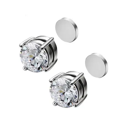 Magnetischer Ohrclip ohne Piercing, Unisex, Weiß - 10