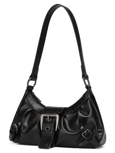 2026 Spring/Summer Women's PU Leather Underarm Bag, Single-Shoulder Handbag - 5