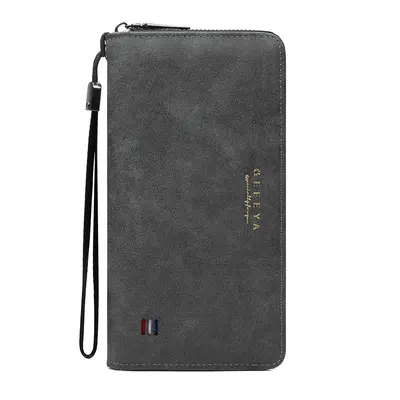 Men's Long Wallet with Multiple Card Slots, Large Capacity Clutch Purse - 5