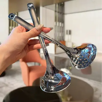 304 Stainless Steel Soup Spoon Set, Korean-Style Ladle and Drinking Spoon