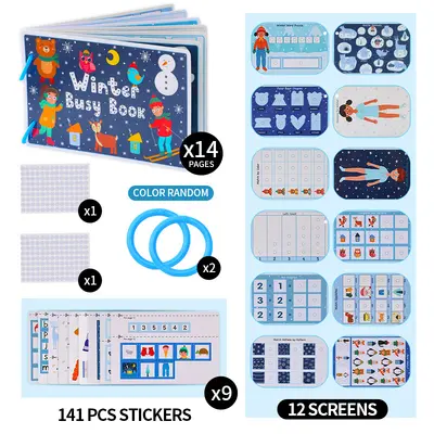 Çocuk sessiz aktivite kitabı yırtma yapıştırma - 4