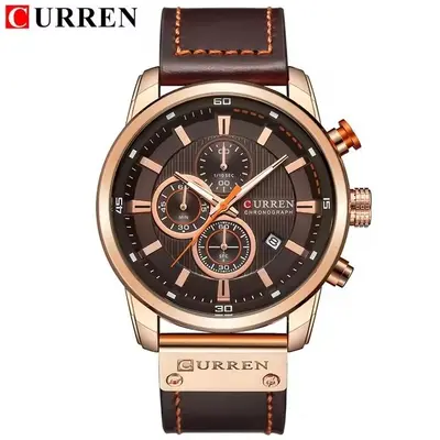 CURREN Herrenuhr, braun, wasserdicht - 8