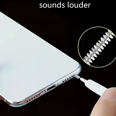 USB-Staubschutzstöpsel für Type-C Anschluss, Silikon-Schutzstöpsel für Smartphone-Ladeanschluss mit Reinigungsset