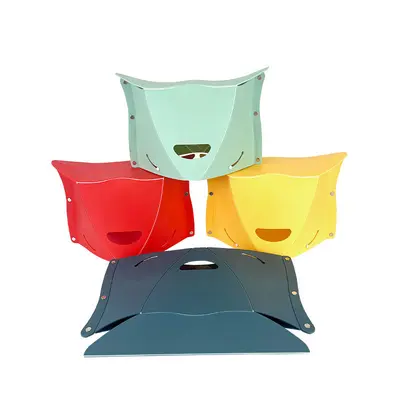 Wholesale plastic folding stools, portable Mazar home storage folding stools for outdoor camping and fishing, simple benches