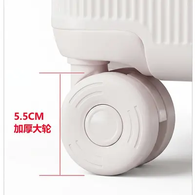 Yeni PC Anti-Burst Suitcase Puf Kutusu Max Büyük Kapasiteli Bavul 20 İnç Kabin Bavulu Kadın Ultra Hafif Çekçekli Bavul - 4