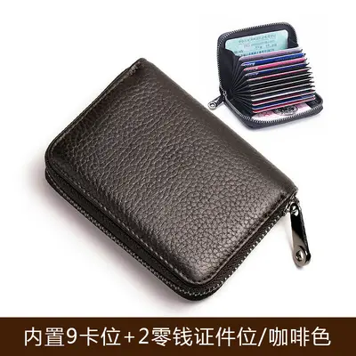 Men's Card Holder with RFID-Style Protection and Multiple Card Slots - 10