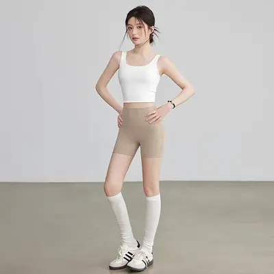 Kadın Yoga Şortu Yüksek Bel Pilates ve Koşu İçin - 2