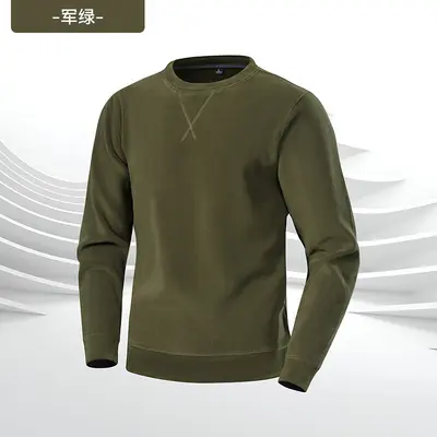 Men's Fleece-Lined Oxford Fleece Sweatshirt, Winter Model PY41-P36