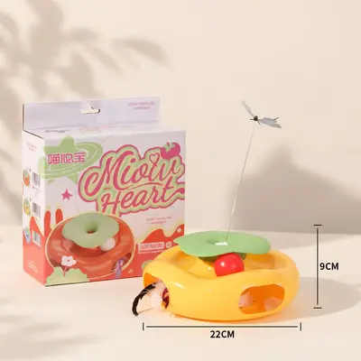 Electric Rotating Butterfly Cat Toy with Hole-Digging Machine - 8