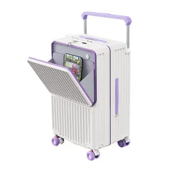 Front-Opening Cabin Suitcase with Combination Lock, PC Shell - 6