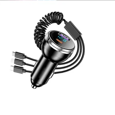 Fahrzeug-Ladegerät Mobiltelefon Superfast Charging Zigarettenanzünder Eins bis drei Auto-Umwandlungsstecker USB-Schnittstellen-Buchse 66W