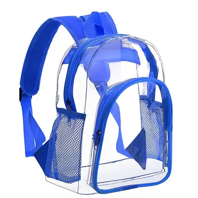 Transparent PVC Student Backpack, Customizable Color - 4
