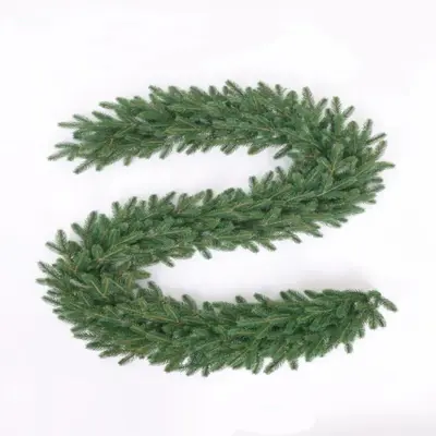 Noel rattan çelenk, 2,7 metre çam dallı - 2