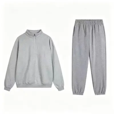 Hooded Reflective Sports Sweatshirt, Zip, Loose Fit