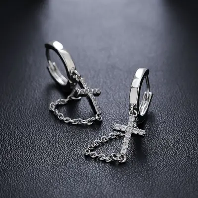 Diamant-Quastenohrringe für Männer, hochwertige vielseitige Hip-Hop-Ohrringe für Frauen, Nischen-einfache Sommer-Accessoires und Schmuck