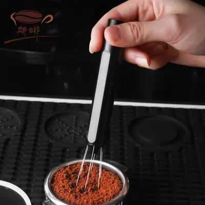 Sfei Kaffee Pulver-Nadel Teleskop Schwerkraft Magnet-Adsorption Espresso Handbrüh Kaffee Klumpen Auflockern Nadel Pulver Rührer