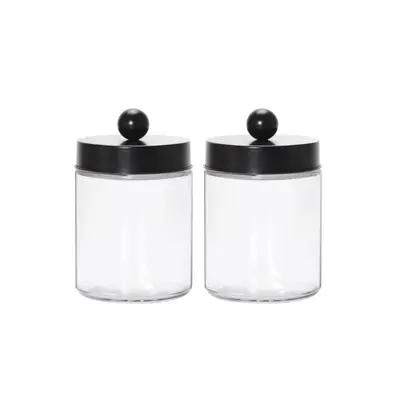 Glass bottle bathroom storage set - 6