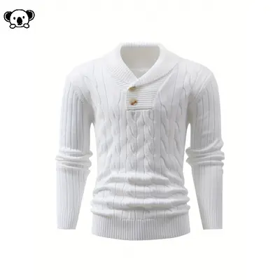 D 54395 Herren Slim Fit Strickpullover - 7