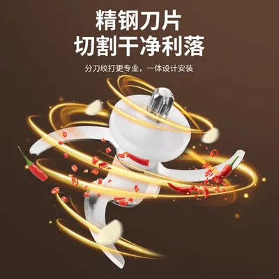 304不锈钢绞肉机家用多功能辅食料理机小型电动蒜泥器佐料搅拌机