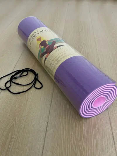 Çift renkli TPE yoga matı 6mm yüksek yoğunluk kaymaz