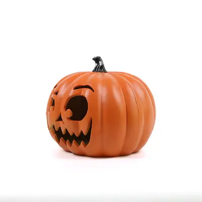 Halloween-Kürbislaterne hohl gearbeitet mit Leuchteffekt, für Innen und Außen